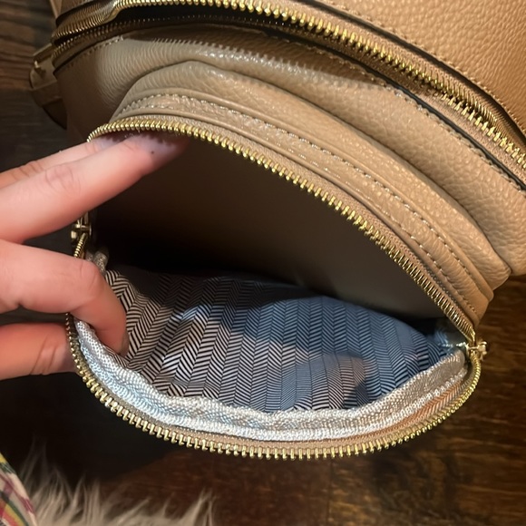 tan mini backpack - Picture 5 of 5